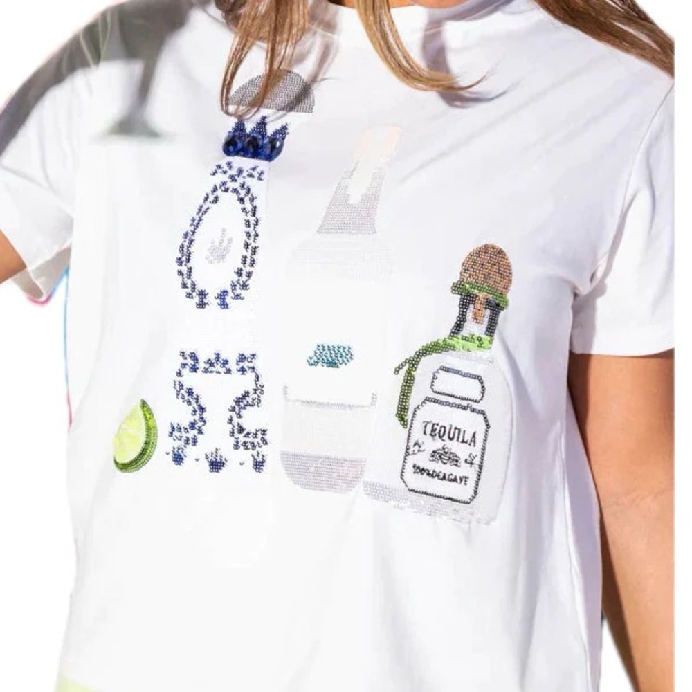 Queen of Sparkles Tequila T-shirt Size Large